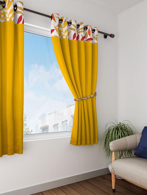 swayam solid silk curtain - 19478756 - Very Small Image - 1