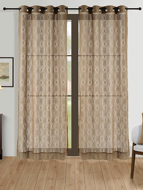 swayam printed long curtain - 19478914 - Very Small Image - 1