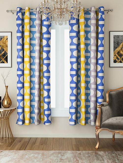 swayam printed long curtain - 19478992 - Very Small Image - 1