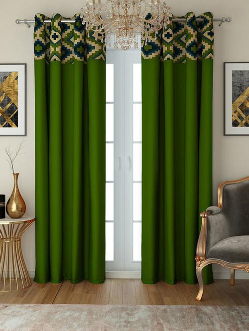 swayam solid long curtain - 19479016 - Very Small Image - 1