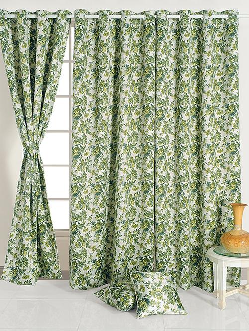 swayam printed long curtain - 19479026 - Very Small Image - 1