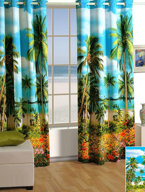 swayam printed long curtain - 19479053 - Very Small Image - 1