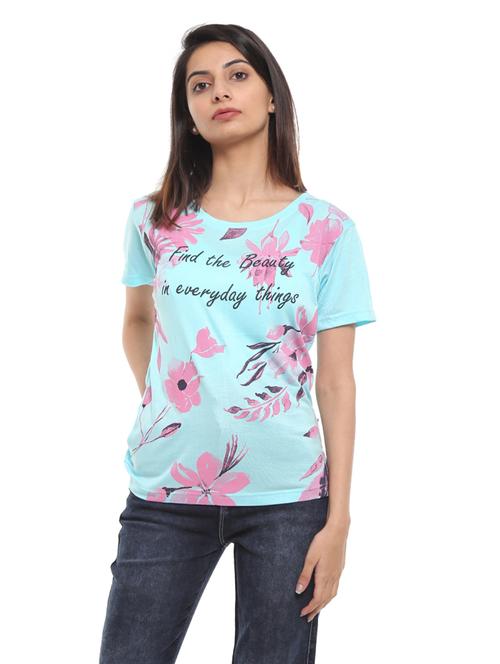 women's all over print round neck t-shirt - 19479207 - Very Small Image - 1