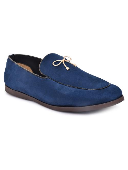 blue synthetic slip on loafers - 19481063 - Very Small Image - 1