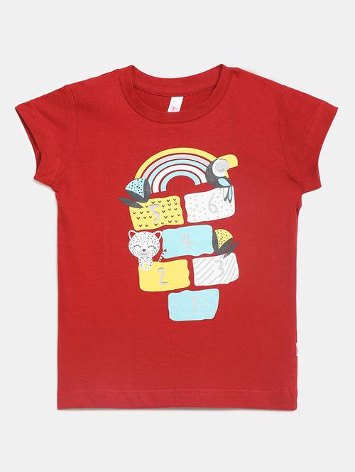 girls printed regular t-shirt - 19481247 - Very Small Image - 1