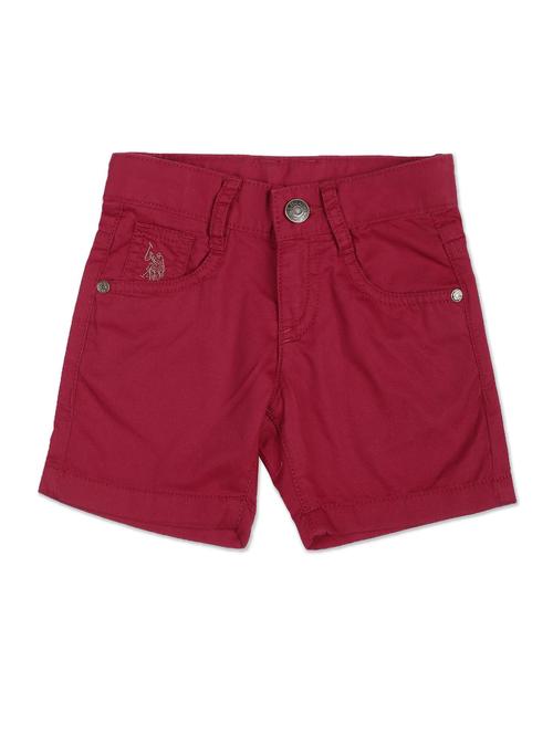 solids cotton shorts & three fourth - 19482213 - Very Small Image - 1