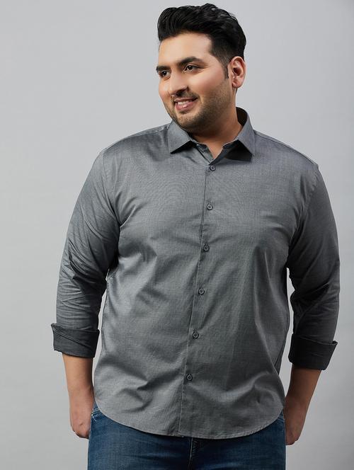 mens solid casual shirt - 19482865 - Very Small Image - 1