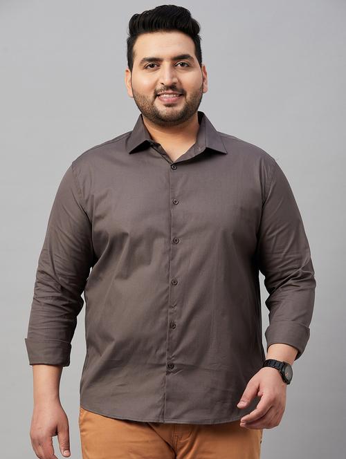 mens solid casual shirt - 19482951 - Very Small Image - 1