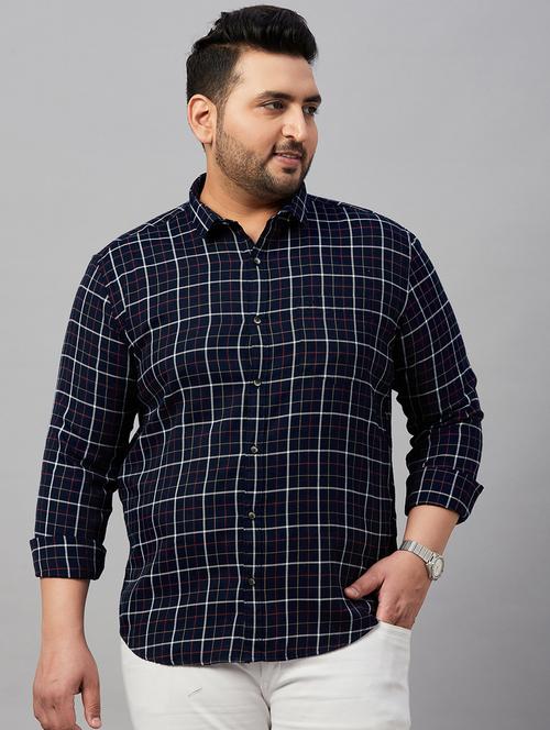 mens checks casual shirt - 19483014 - Very Small Image - 1