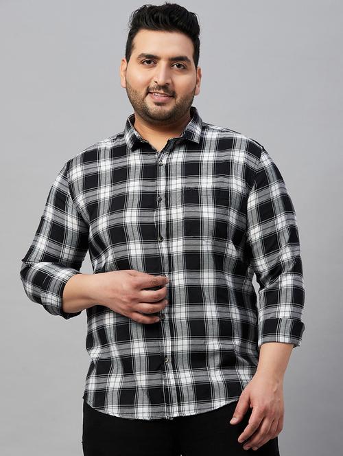 mens checks casual shirt - 19483020 - Very Small Image - 1