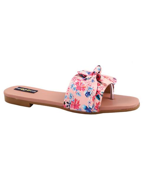 pink printed slip on sandal - 19483514 - Very Small Image - 1