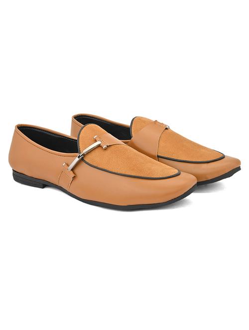 tan patent leather slip on loafers - 19483922 - Very Small Image - 1