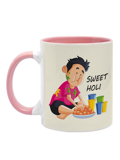 happy holi digital printed coffee mug - 19484205 - Very Small Image - 1