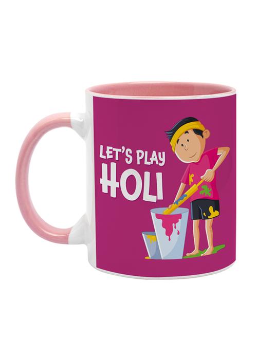 happy holi digital printed coffee mug - 19484210 - Very Small Image - 1