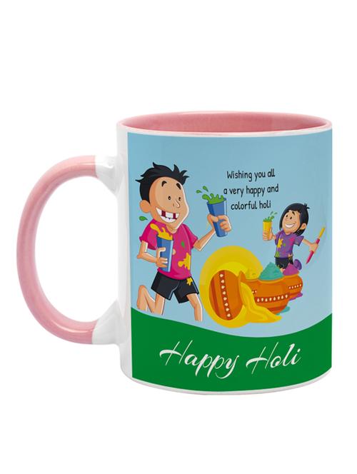 happy holi digital printed coffee mug - 19484213 - Very Small Image - 1