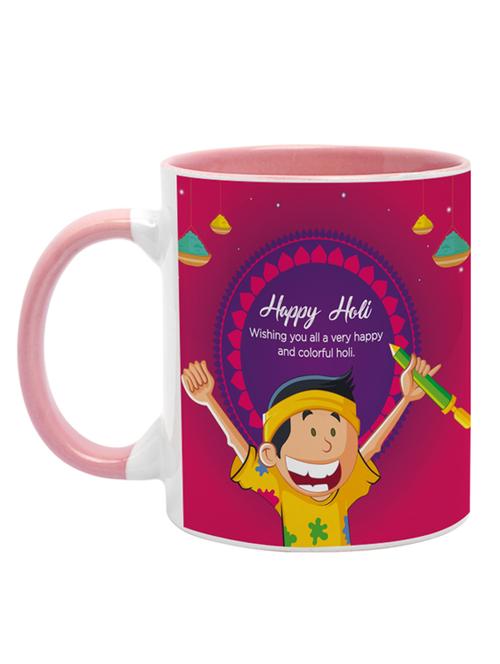 happy holi digital printed coffee mug - 19484214 - Very Small Image - 1