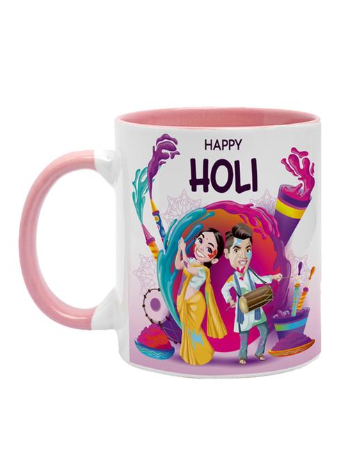 happy holi digital printed coffee mug - 19484219 - Very Small Image - 1