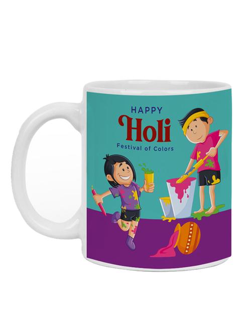happy holi digital printed coffee mug - 19484222 - Very Small Image - 1