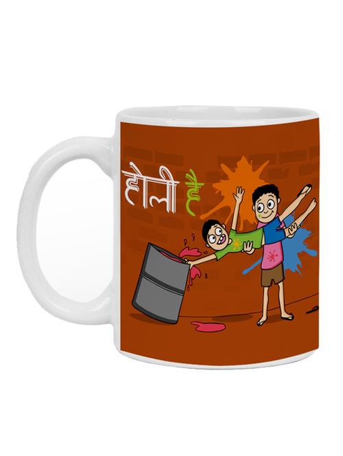 happy holi digital printed coffee mug - 19484228 - Very Small Image - 1