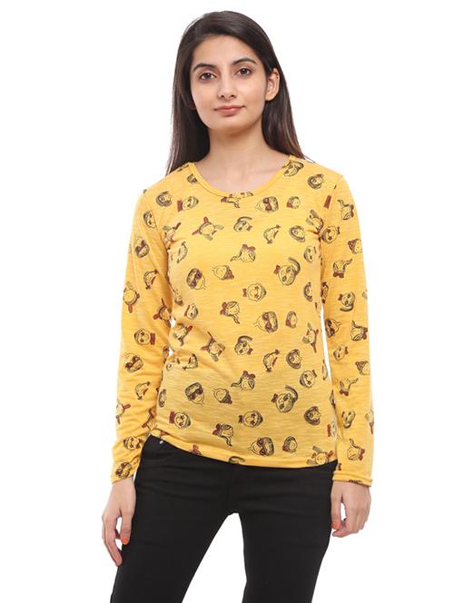 women's all over print round neck t-shirt - 19484241 - Very Small Image - 1