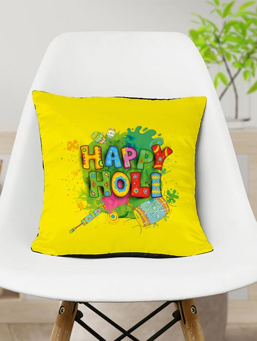 crazy corner printed happy holi cushion - 19484338 - Very Small Image - 1