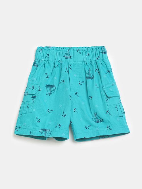 printed cotton shorts - 19485152 - Very Small Image - 1