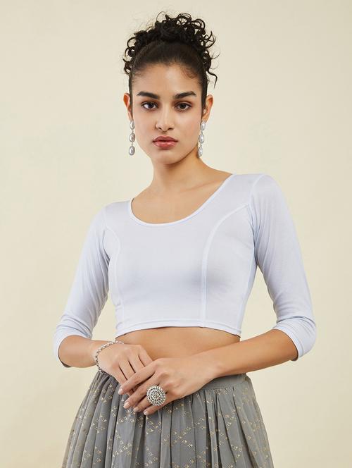 white regular blouse - 19485410 - Very Small Image - 1