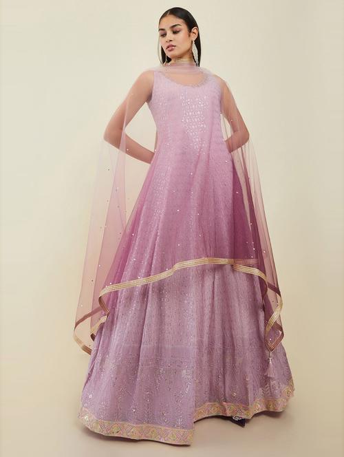 women sequined kurta with dupatta - 19485628 - Very Small Image - 1