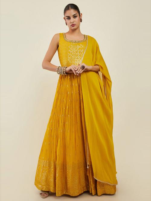 women sequined kurta with dupatta - 19485633 - Very Small Image - 1