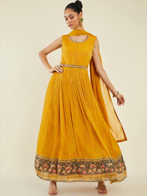 women sequined kurta with dupatta - 19485679 - Very Small Image - 1