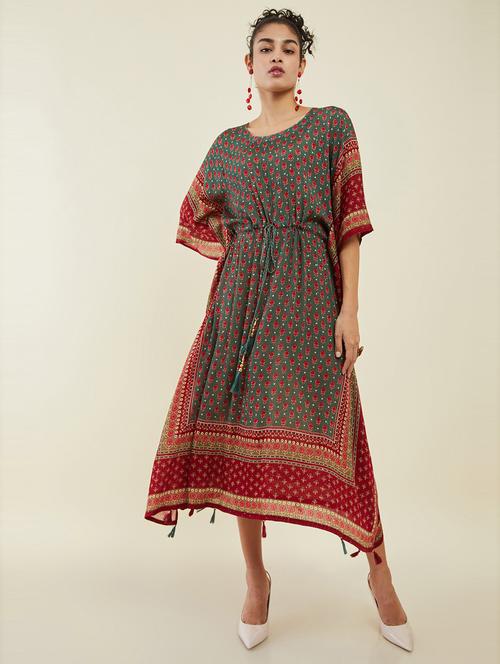 printed cotton kaftan - 19485693 - Very Small Image - 1