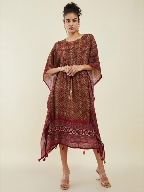 printed cotton kaftan - 19485697 - Very Small Image - 1
