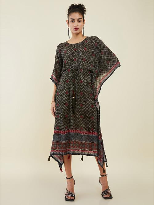 printed cotton kaftan - 19485712 - Very Small Image - 1
