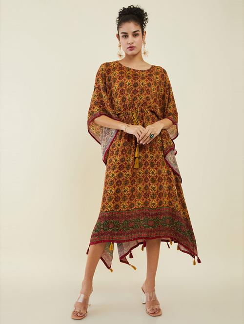 printed cotton kaftan - 19485719 - Very Small Image - 1