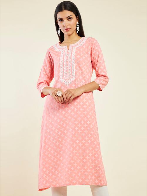 women's straight kurta - 19485814 - Very Small Image - 1