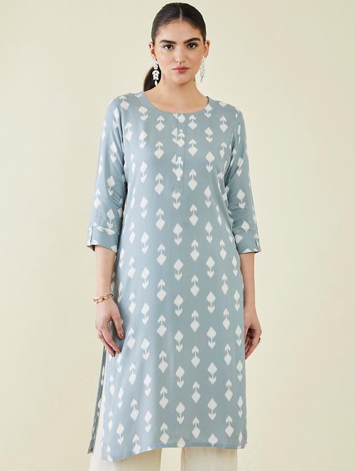women's straight kurta - 19485918 - Very Small Image - 1