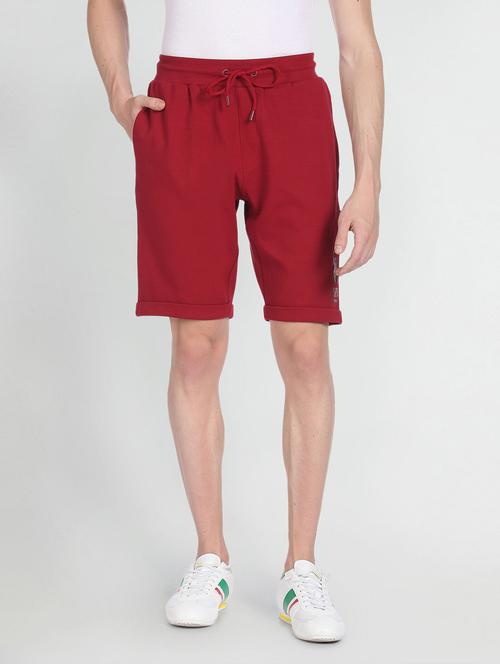 solid casual shorts - 19486270 - Very Small Image - 1