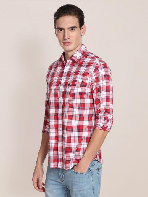 red check casual shirt - 19486320 - Very Small Image - 1