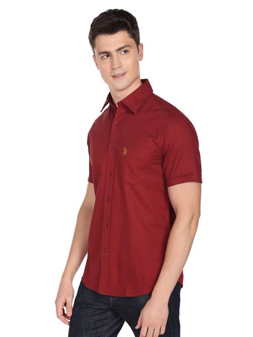 red cotton casual shirt - 19486602 - Very Small Image - 1