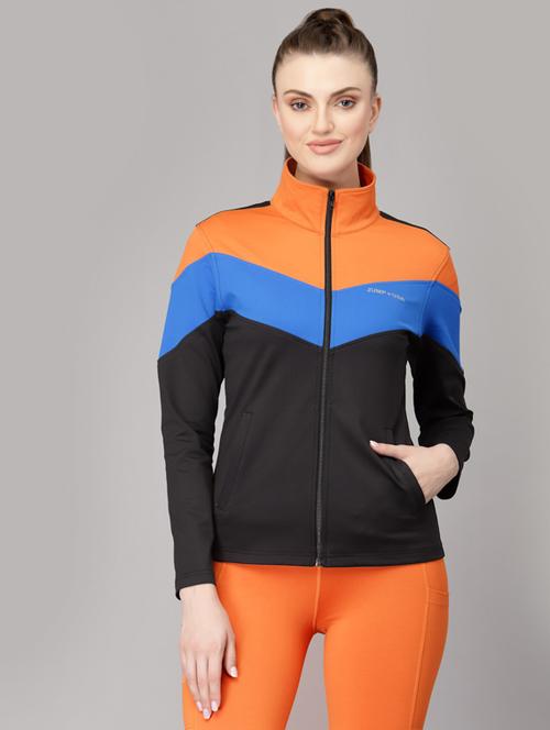 women high neck casual jacket - 19486940 - Very Small Image - 1