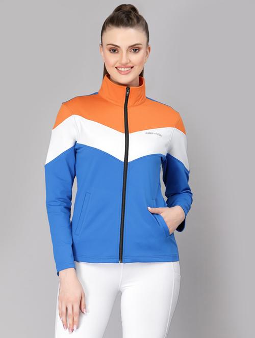 women high neck casual jacket - 19486941 - Very Small Image - 1