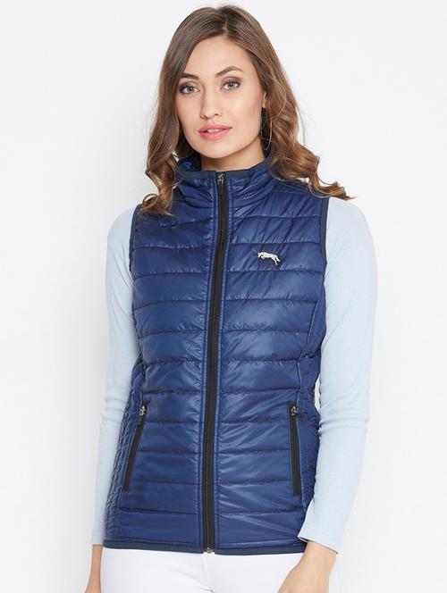 women stand collar casual jacket - 19486954 - Very Small Image - 1