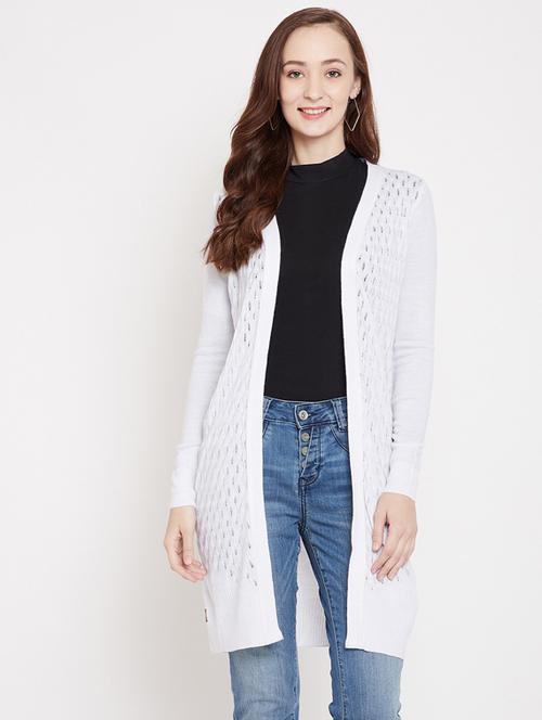 long sleeved self design regular shrug - 19488351 - Very Small Image - 1