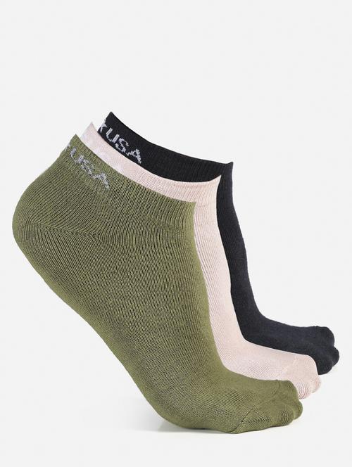 sets of 3 cotton ankle length socks - 19488479 - Very Small Image - 1