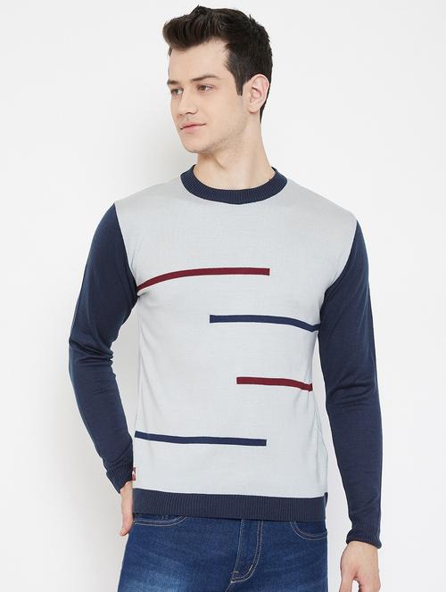 color block acrylic pullover - 19488512 - Very Small Image - 1