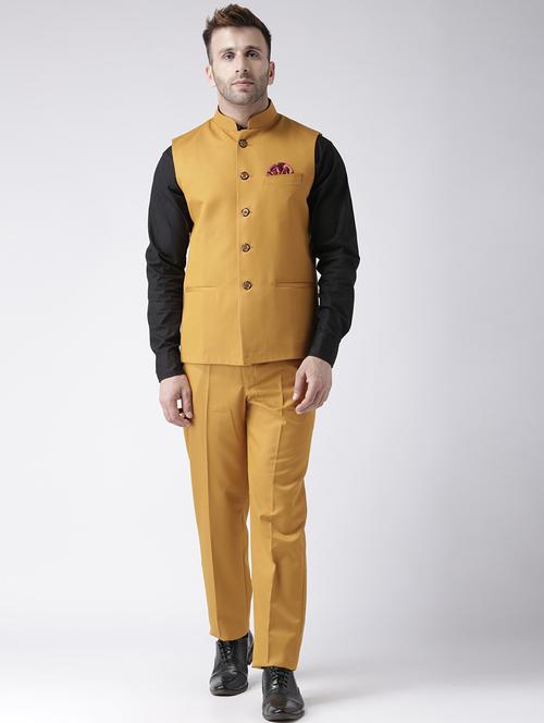 yellow solid 2-piece suits suit - 19488605 - Very Small Image - 1