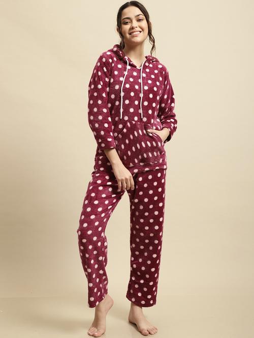 women printed nightwear set - 19489276 - Very Small Image - 1