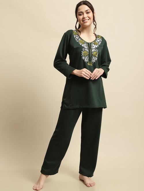 women printed nightwear set - 19489284 - Very Small Image - 1