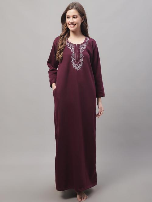 purple solid nighty - 19489314 - Very Small Image - 1
