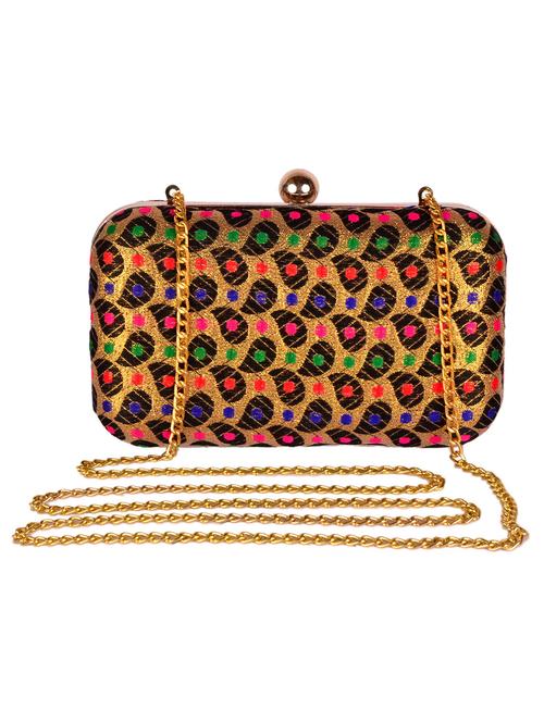 self design box clutch with detachable strap - 19489803 - Very Small Image - 1